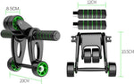 AB Roller Wheel for Abdominal Exercise 4 Wheel Foldable Abs Roller for Women and Men with Knee Pad Resistance Band Abdominal Muscle Training Wheel