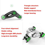 AB Roller Wheel for Abdominal Exercise 4 Wheel Foldable Abs Roller for Women and Men with Knee Pad Resistance Band Abdominal Muscle Training Wheel
