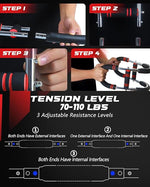 Twister Arm Trainer, Chest Exerciser for Men, 70-110lbs Adjustable Chest Trainer Men, Arm Exercise Equipment, Chest Workout Equipment, Portable Spring Resistance for Home Workout Equipment