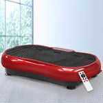 1000W Vibrating Plate Exercise Platform - Dark Red | Fitness Home Gym Body Workout, with Resistance Bands and Remote Control
