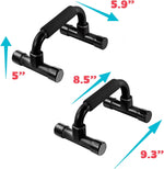 N1Fit Push Up Bars - Home Workout Equipment Pushup Handle with Cushioned Foam Grip and Non-Slip Sturdy Structure - The Push Up Handle for Floor are Great for Both Men & Women Strength Workouts