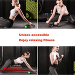 AB Roller Wheel for Abdominal Exercise 4 Wheel Foldable Abs Roller for Women and Men with Knee Pad Resistance Band Abdominal Muscle Training Wheel