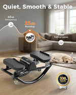 Rock Stepper for Exercise at Home, Lateral Rocking Stepper with Digital Count