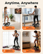 Rock Stepper for Exercise at Home, Lateral Rocking Stepper with Digital Count